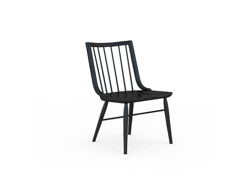 Frame Windsor Side Chair Accent Black (Set of 2)