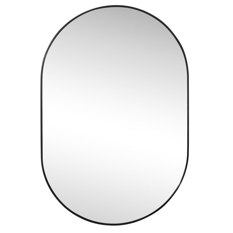 Milly Medium Oval Metal Framed Wall Mirror