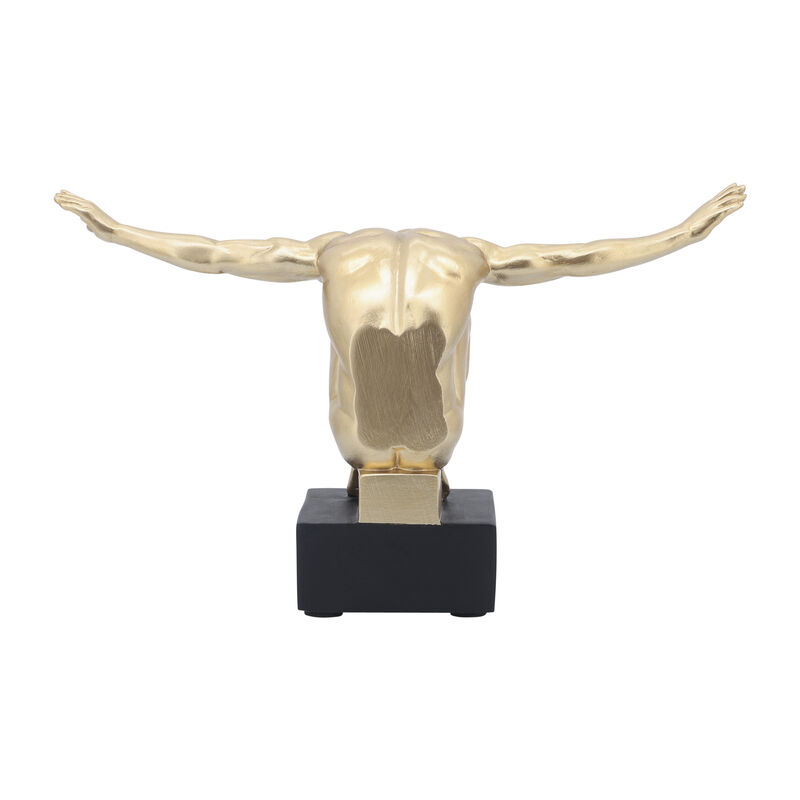 Resin Man Sculpture Bookend image number 4