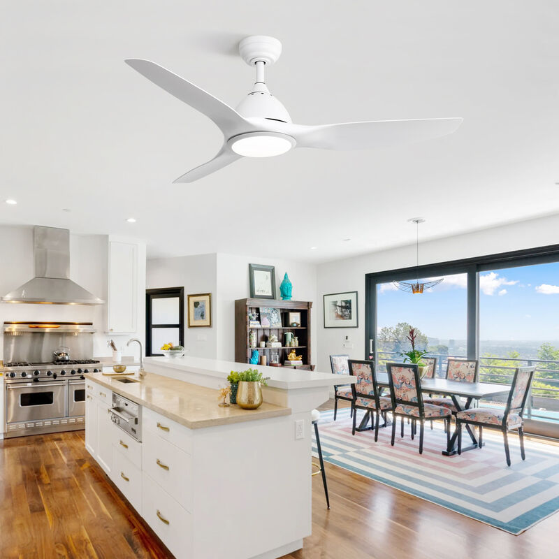 ELEMENT ACE 52 Inch Modern Ceiling Fan with Energy-Efficient DC Motor and Adjustable LED Lighting image number 1