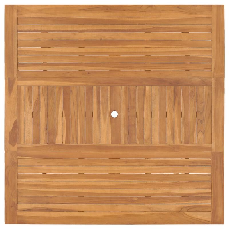 vidaXL Garden Table 59.1"x59.1"x29.9" Solid Teak Wood