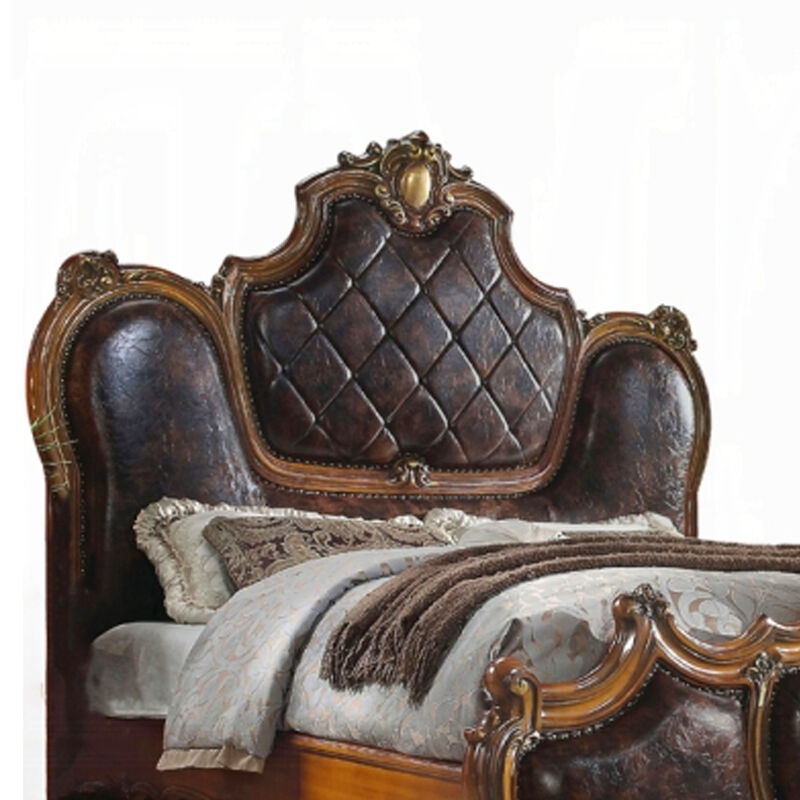 2pc King Bedroom Set, Brown, Nightstand image number 6