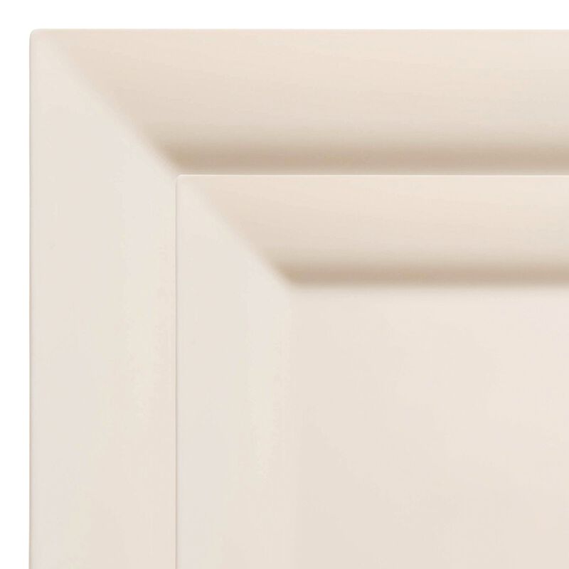 Ivory Square Plastic Plates Dinnerware Value Set (40 Sets) image number 9