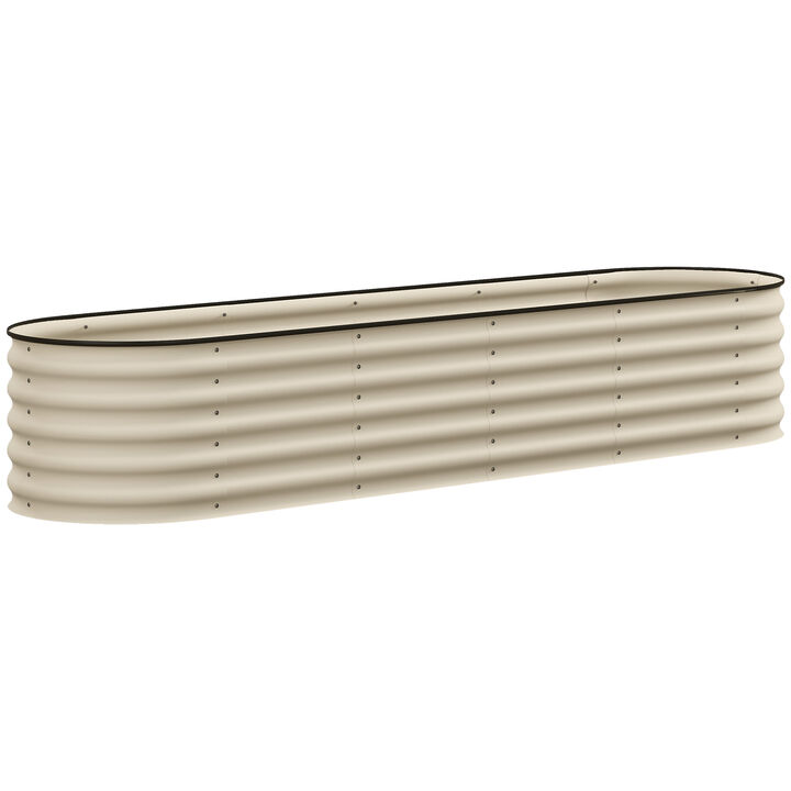 Hivvago Raised Metal Garden Bed with Safety Edges