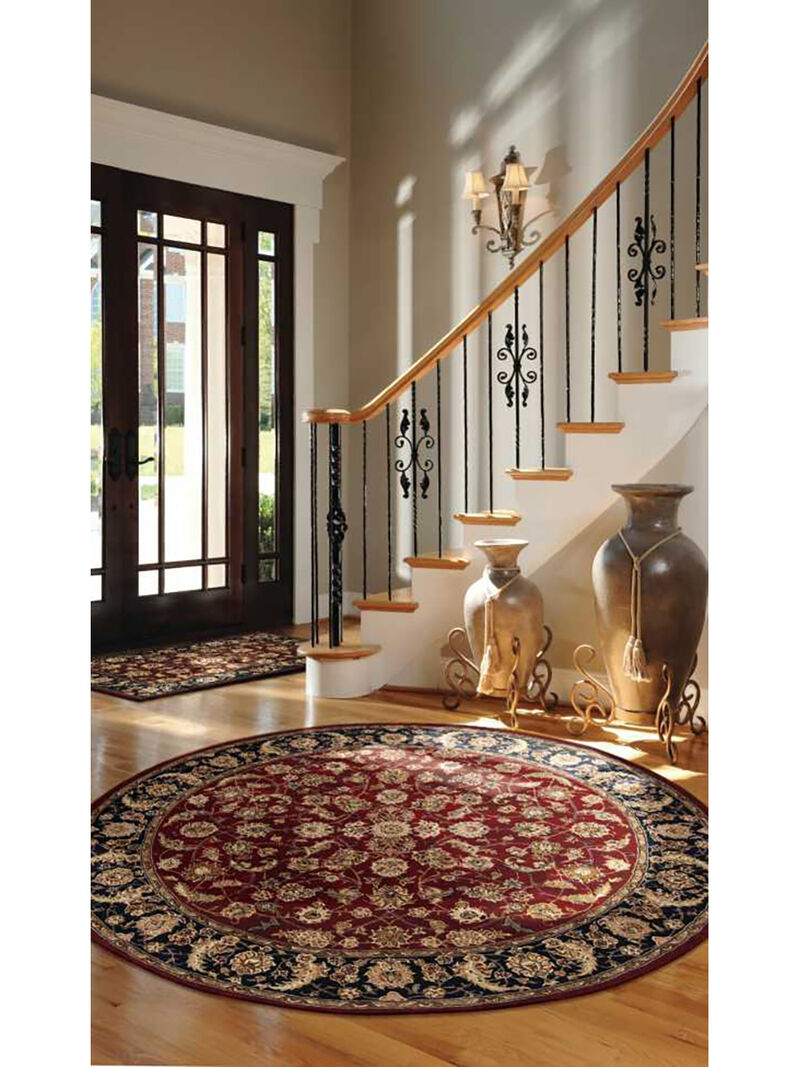 Nourison 2000 2002 Burgundy 4' x Round Rug image number 4