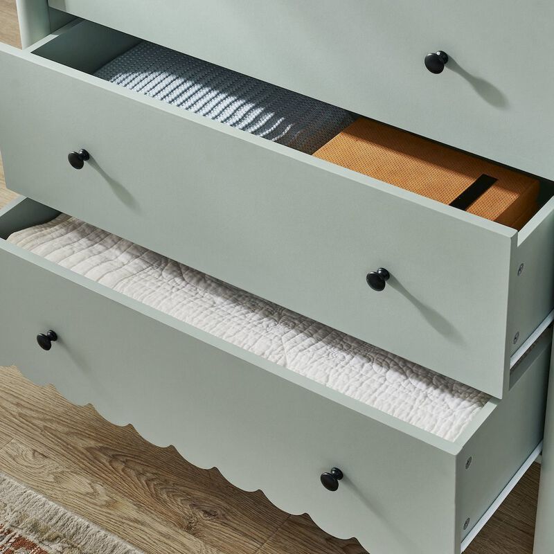 Emmeline Scalloped 5-Drawer Chest image number 7