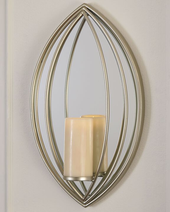 Donnica Silver Finish Wall Sconce