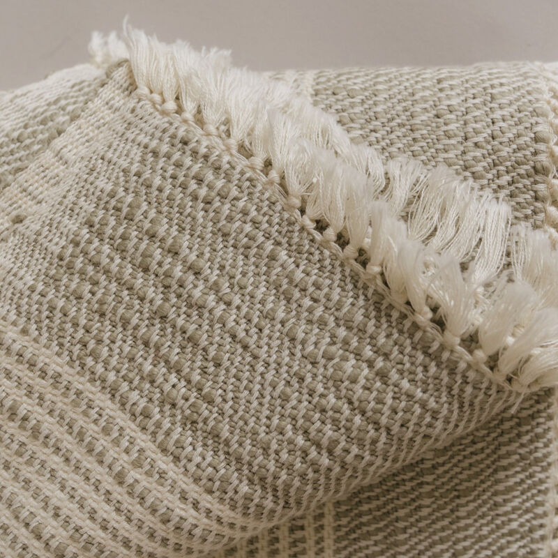 Ceremony Handwoven Throw Blanket Organic Cotton image number 1