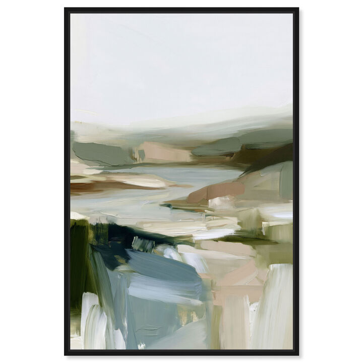 Mossy Horizons III Abstract Canvas Print by Art Remedy
