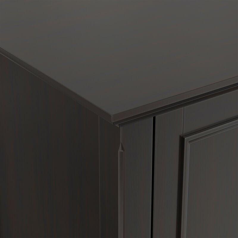 Amherst 72 inch Wide Solid Wood Transitional TV Stand in Hickory Brown image number 7