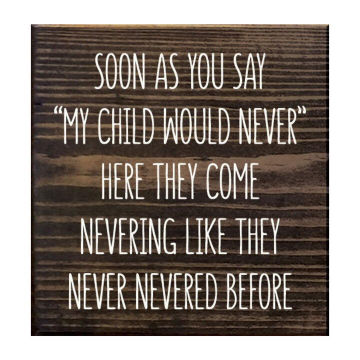 Parent Life Wood Sign Rustic Wooden Wall Decor with Humorous Family Quote