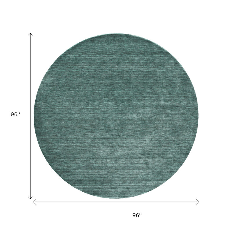 HomeRoots Hand Woven Round Rug image number 3