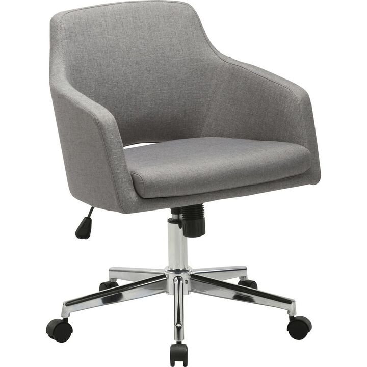 Lorell Mid-century Modern Low-back Task Chair - 24.6 x 24.6 x 34.9