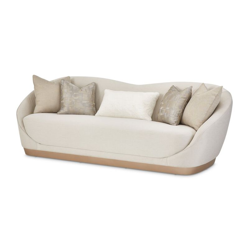 Michael Amini La Rachelle Sofa - Icicle/Champagne