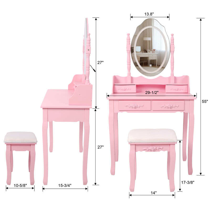 Malwin  Princess Vanity Desk image number 4