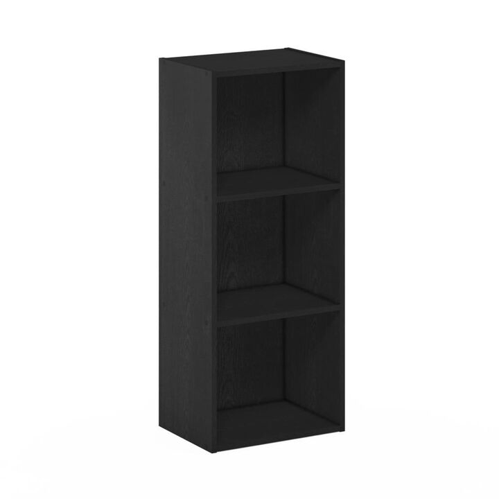 Furinno Furinno Luder 3-Tier Open Shelf Bookcase, Blackwood