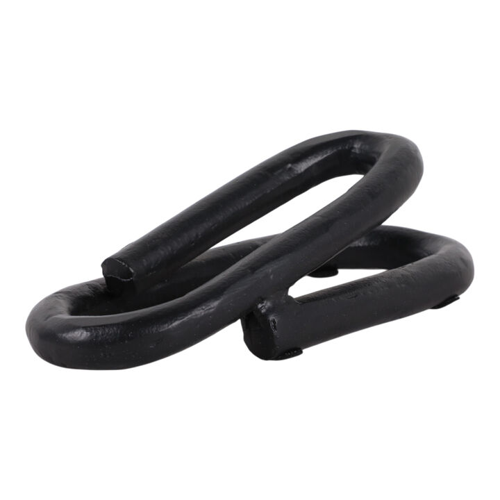 8x4" Paper Clip Object, Black