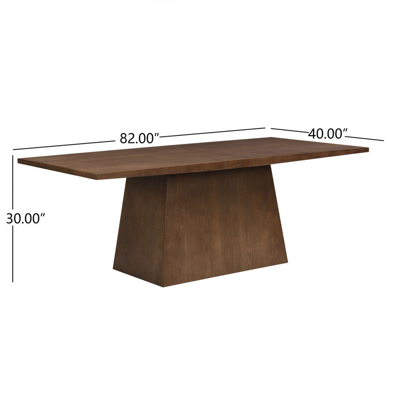 Christopher Knight Home Puerta 82" Farmhouse Pedestal Dining Table image number 2