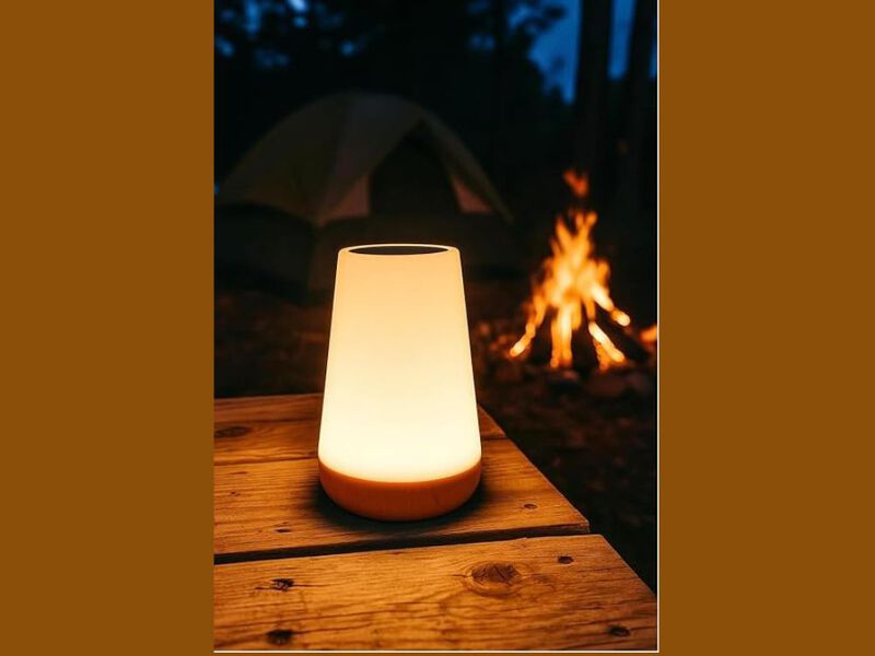 LED Night Light Bedside Lamp Touch Remote 13 RGB Colors Rechargeable Portable image number 2