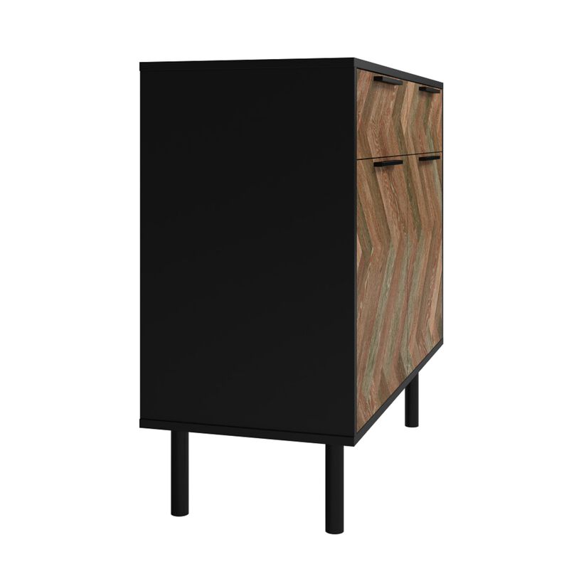 Liam Black and Brown Sideboard