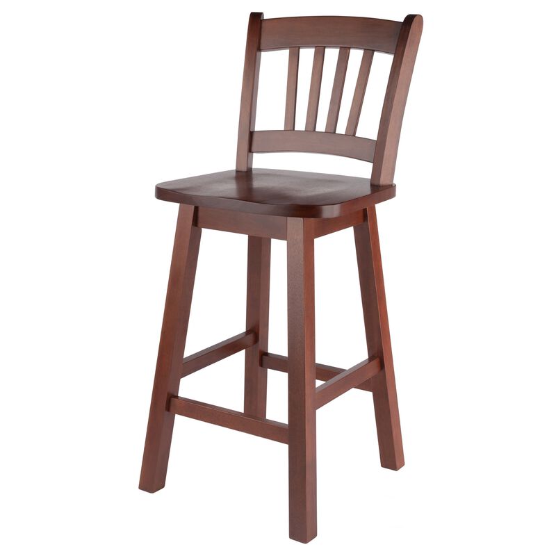 Winsome Wood Fina Swivel Seat Counter Stool - Walnut