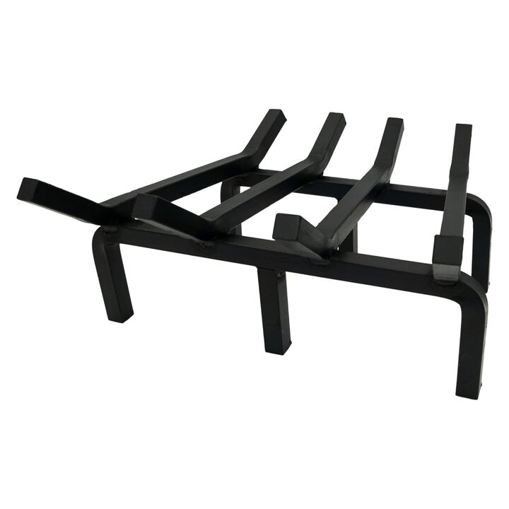 18 Inch Super Duty Steel Tapered Fireplace Grate - Made in USA