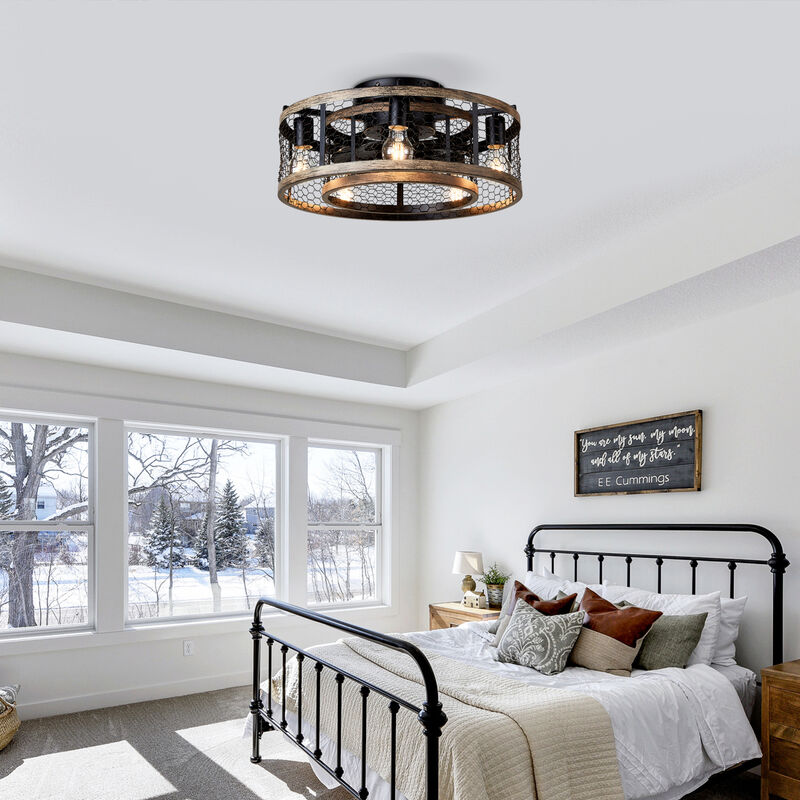 ELEMENT ACE Efficient Cage Ceiling Fan With Remote Control And Quiet Motor For Indoor Spaces image number 5