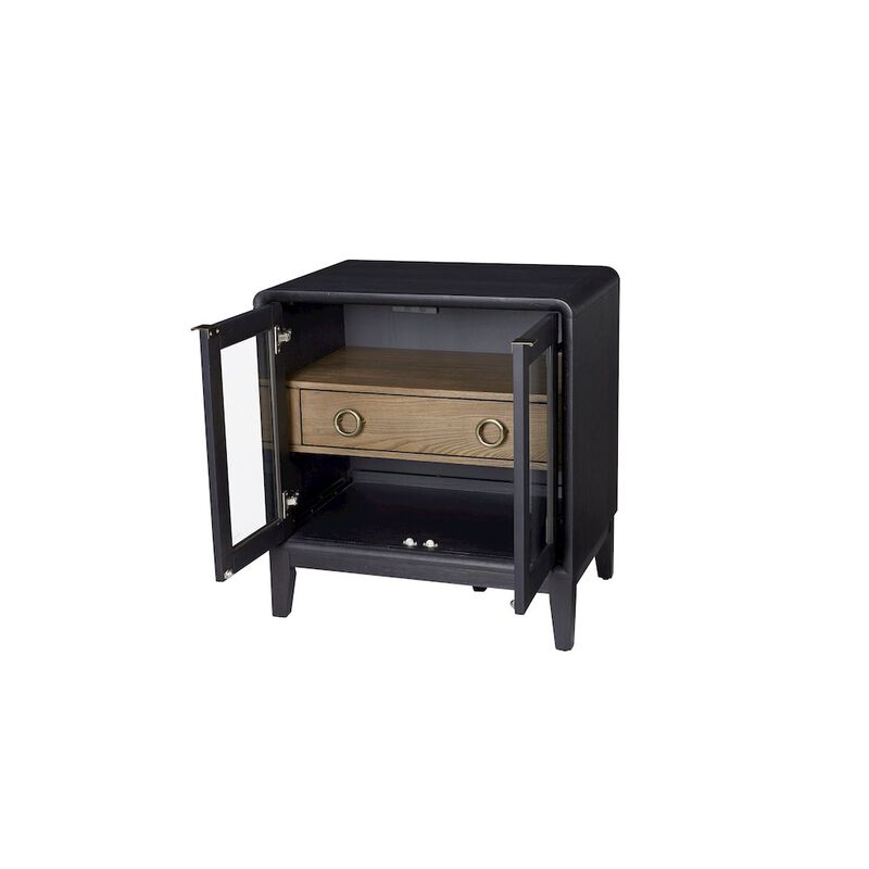 Aurora Glass Door Nightstand