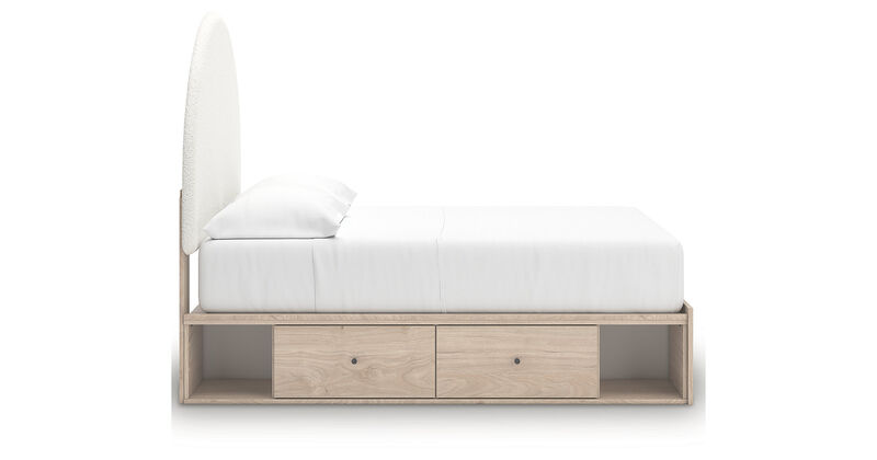 Shapella Full Upholstered Panel Bed with Storage image number 28