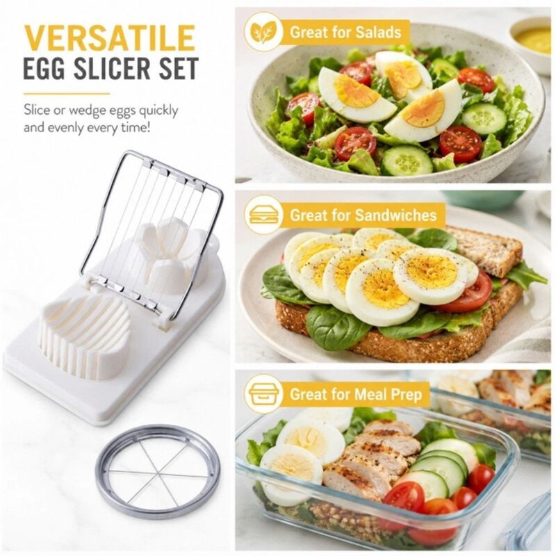 2-in-1 Stainless Steel Egg Slicer image number 3