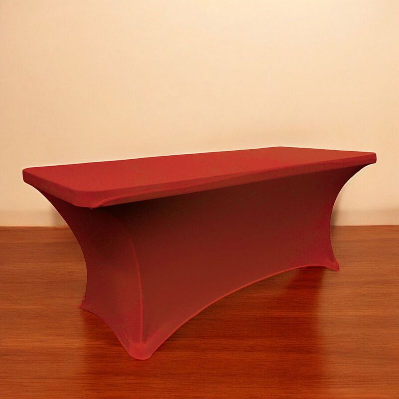 Fitted Rectangular Spandex Tablecloth for Parties, Events and Dining Tables image number 1