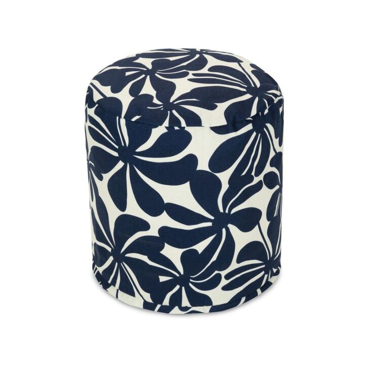 Majestic Home Goods Pouf Plantation Navy