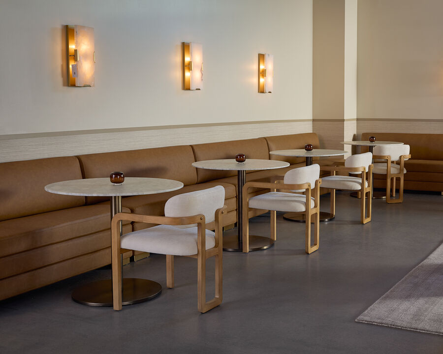 Weston Milliken Cognac Banquette