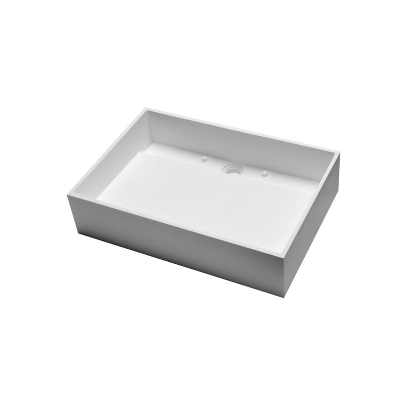 ALFI brand 20 x 14 White Matte Solid Surface Resin Sink