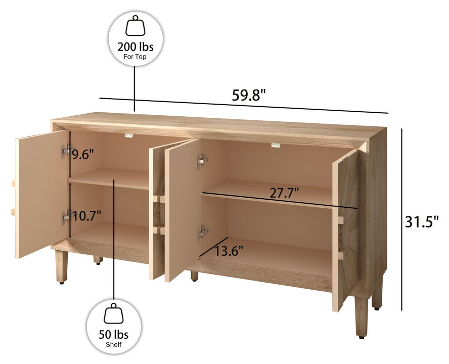 Jitbal Wood Storage Cabinet