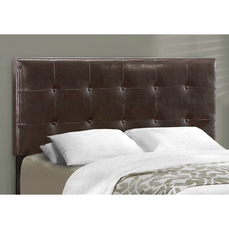 Upholstered Faux Leather Bed with Solid Wood Frame for Lasting Support