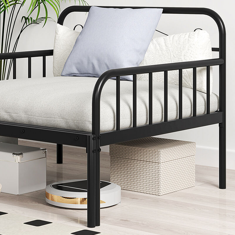 Daybed to Bed with Guardrails and Armrests for Safe and Versatile Sleeping Space image number 6
