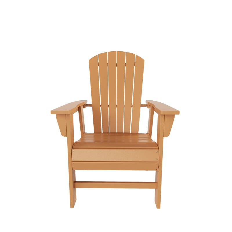 WestinTrends Outdoor Patio Shell-back Adirondack Dining Chair