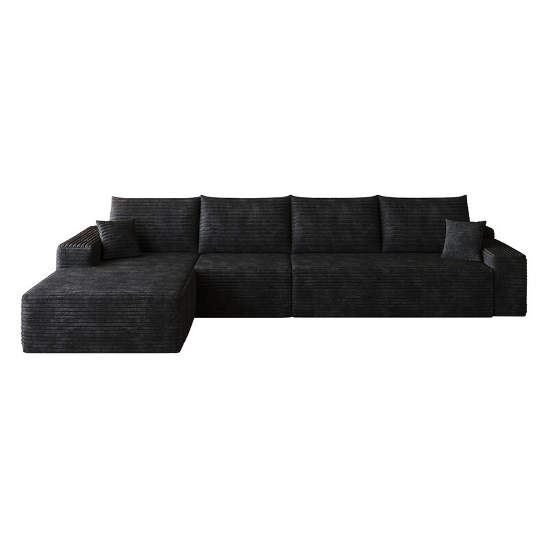 Watvit 135" L-Shape  Cloud Sectional Couch image number 0