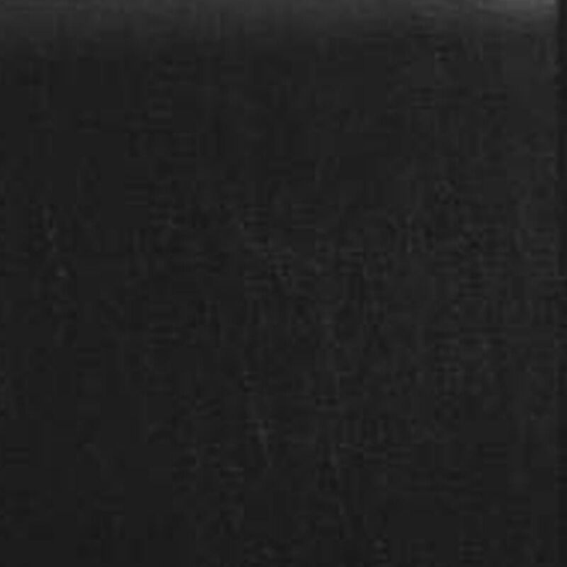 Shirin King Size Bed, Wood, Nailhead Trim, Upholstered Headboard, Black - Benzara