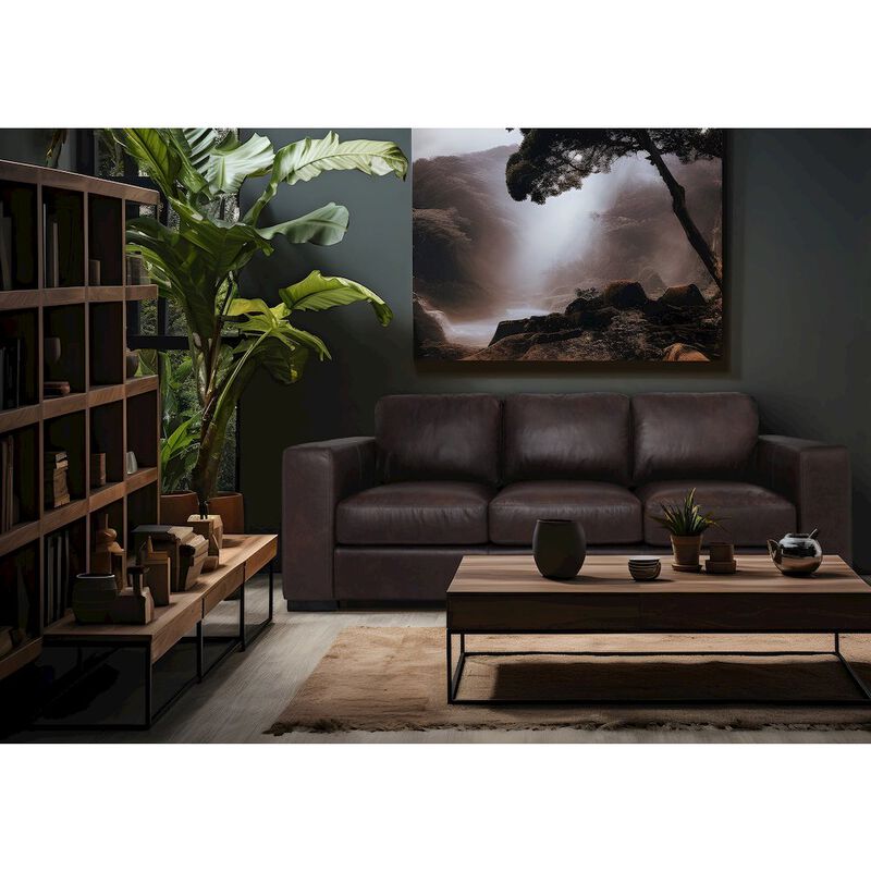 Crafters and Weavers Argento Top Grain Leather Sofa