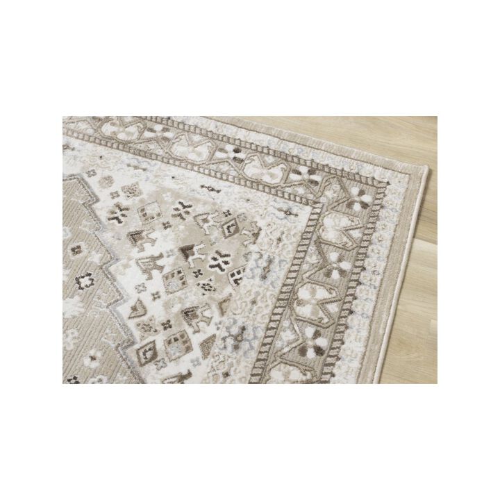 Novelle Home Layla Elegant Traditional Beige Area Rug, 7'10 x 10'6