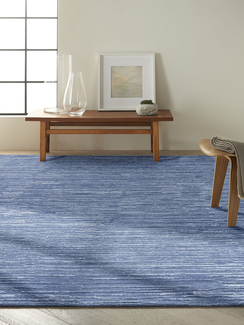 CK010 Linear LNR01 Blue 9'9" x 13'9" Rug