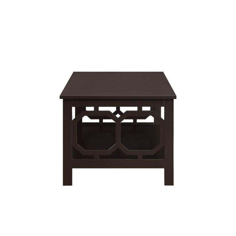 Convience Concept, Inc. Omega Coffee Table with Shelf Espresso