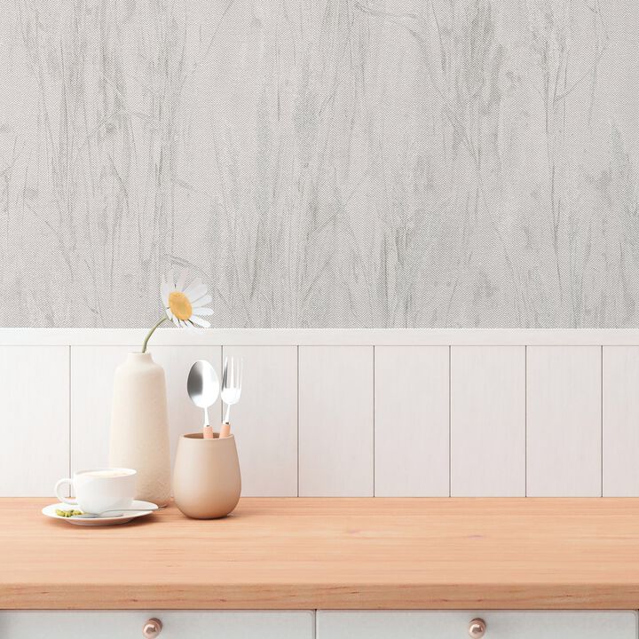 Hygge Home Meadow Stems Motif Beige Wallpaper GG82140