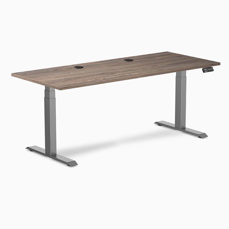Desky Dual Laminate Sit Stand Desk image number 0