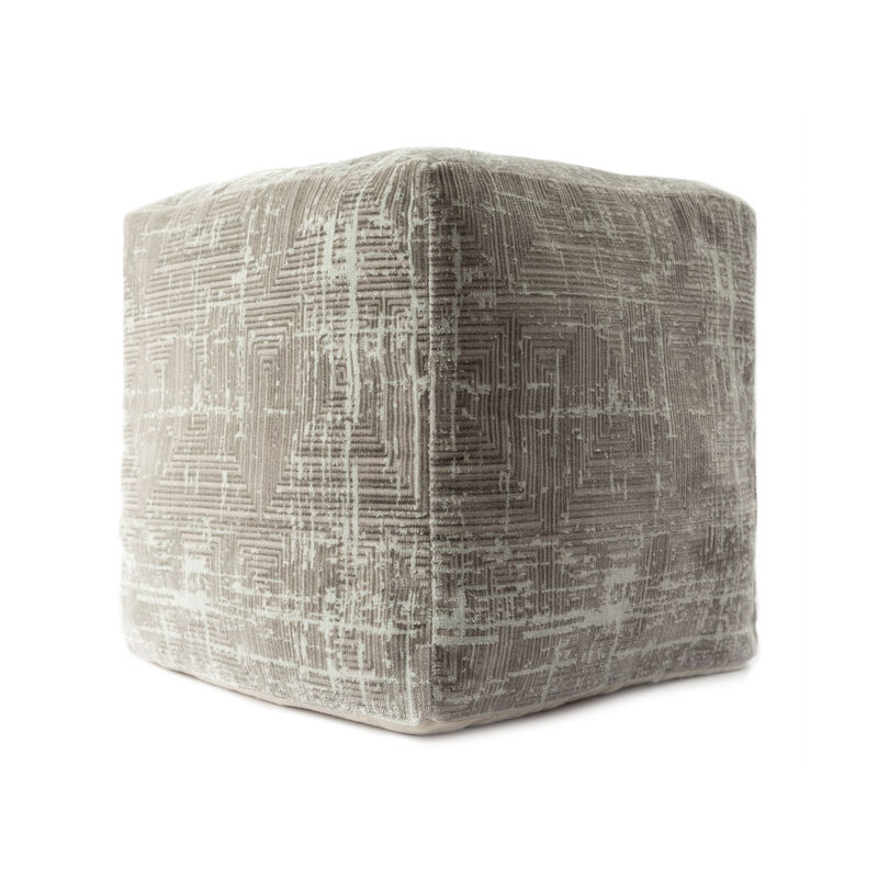 Upholstered Polyester Blend Ottoman for Bedroom or Lounge Accent