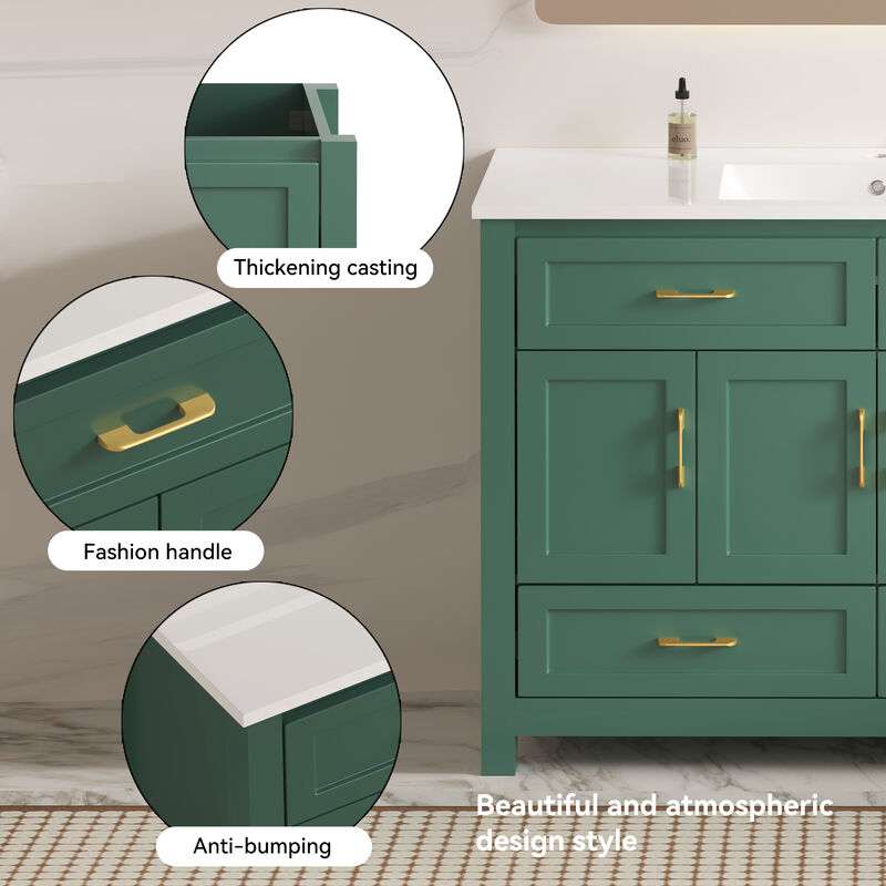 Nafvas 48" Bathroom Vanity with Resin sink image number 3