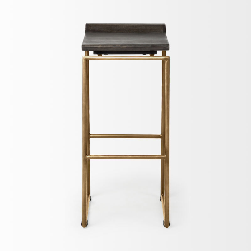 Givens 30.25" Wood Seat Stool