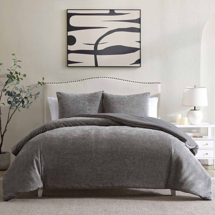 Gray Vintage Chenille 3 pc King